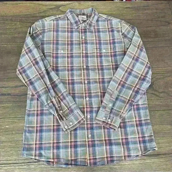 L.L. Bean 100% Cotton Button Down Long Sleeve Shirt Mens size Large Tall - Picture 1 of 5